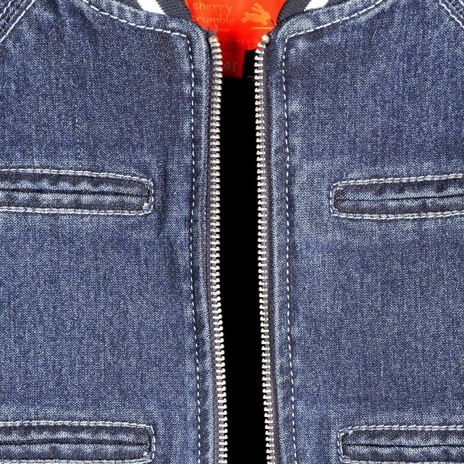 Warm Quilted Denim Jacket