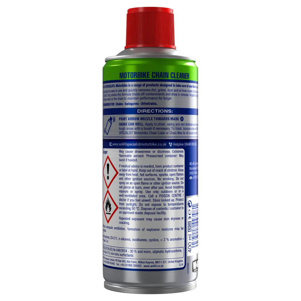 WD-40 Specialist Motorbike Chain Cleaner (400ml)