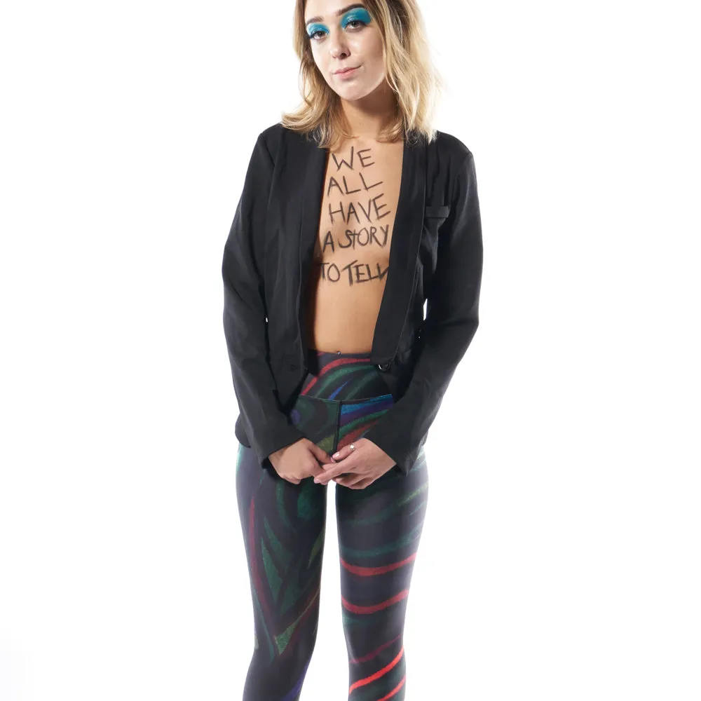 Wearable Art Leggings : Vortex