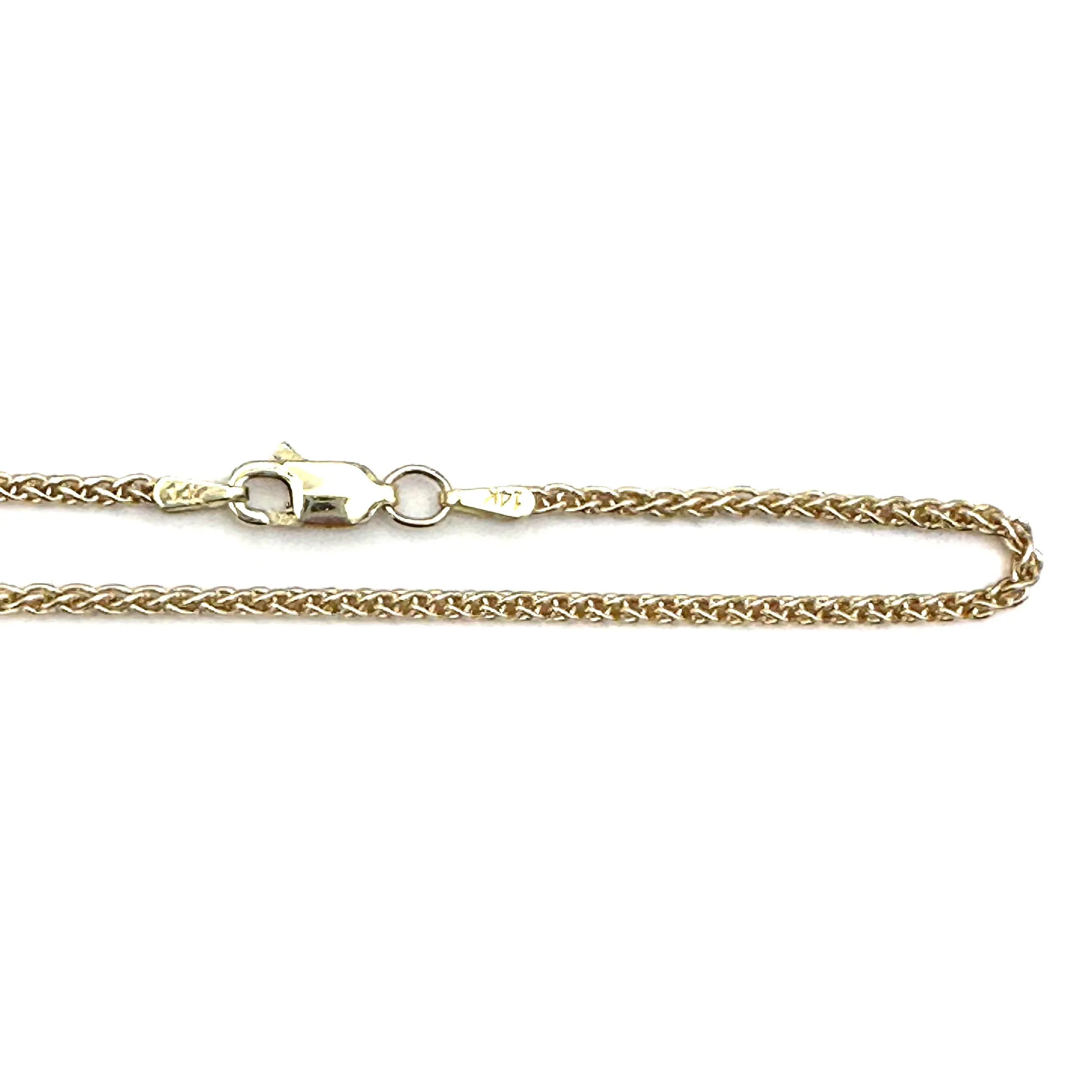 Wheat Chain Necklace 14k gold