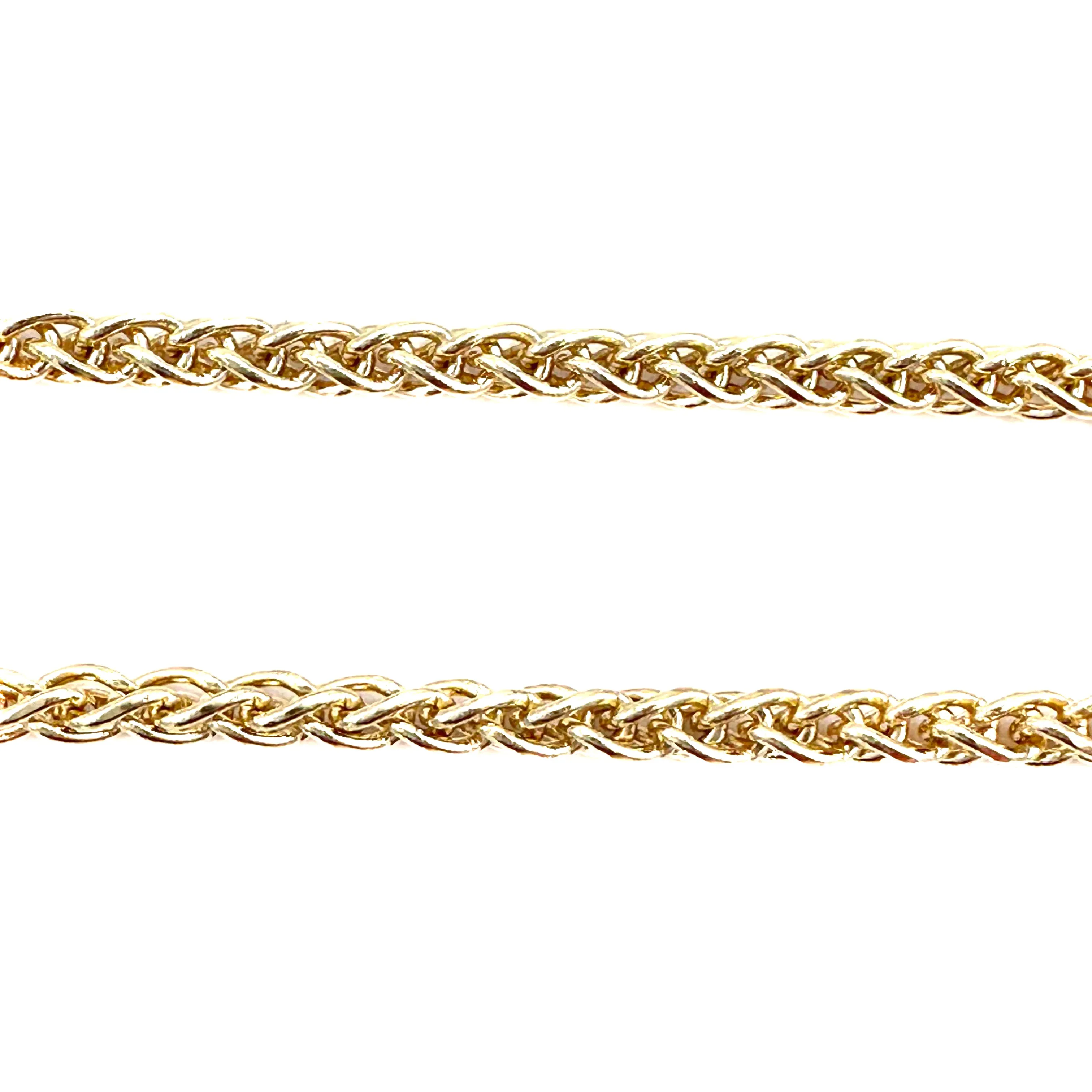 Wheat Chain Necklace 14k gold