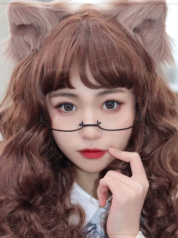 White Lolita Glasses Chains Accessory Metal Miscellaneous
