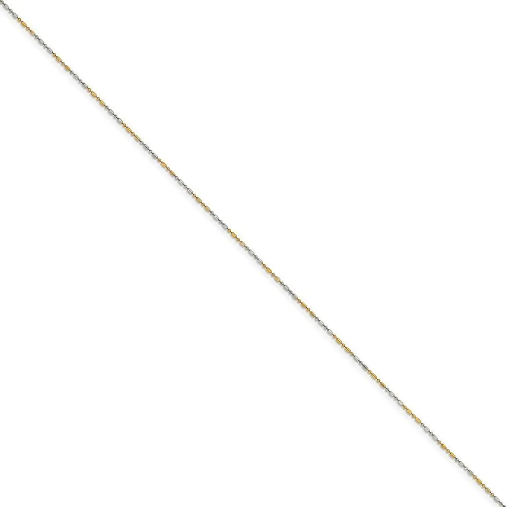 White Yellow Rhodium Brass Plated Fancy Chain
