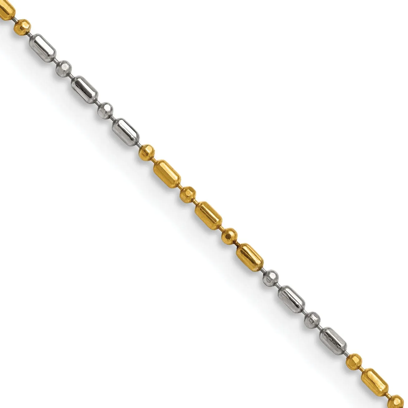 White Yellow Rhodium Brass Plated Fancy Chain