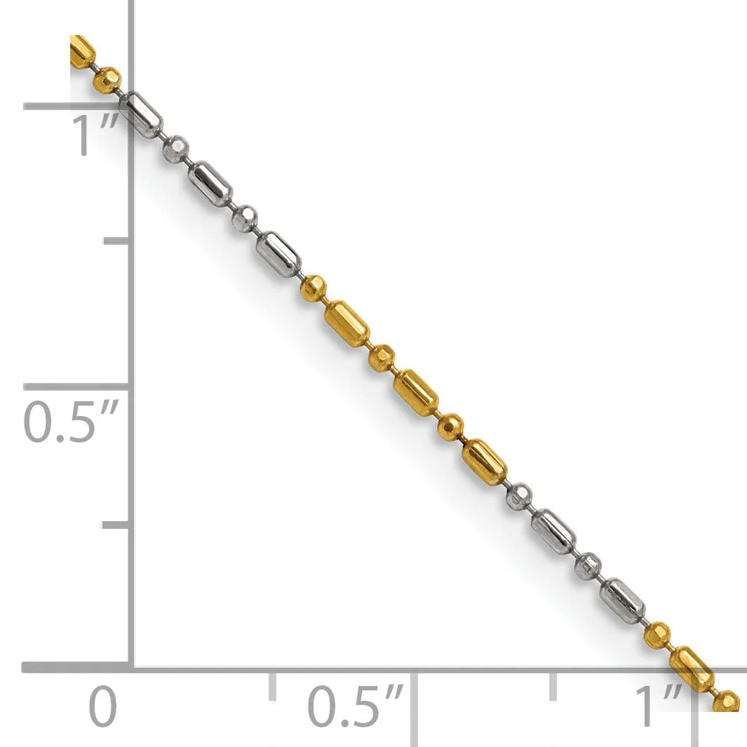 White Yellow Rhodium Brass Plated Fancy Chain