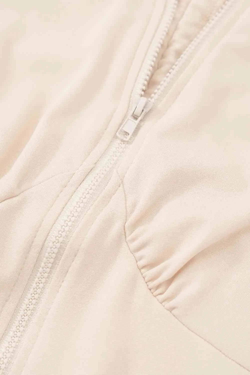 Zip Up Cutout Drawstring Detail Dress